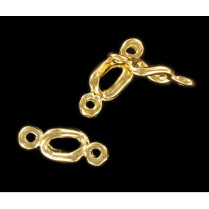 Gilded link 19x7 mm