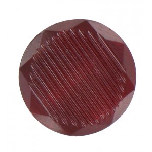 Round striped ruby cabochon 18mm