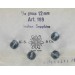 Perle SWAROVSKI indian saphir 12mm