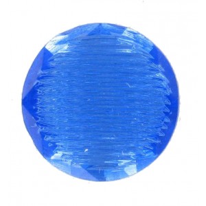 Round striped sapphire cabochon 18mm