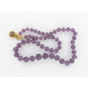 Collier chute amethyste 