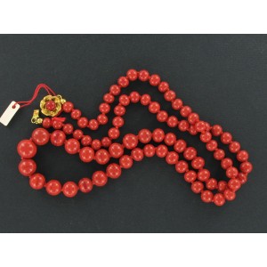 Necklace coral red 