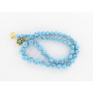 Collier chute turquoise matrix 