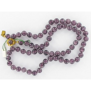 Collier droit amethyste 