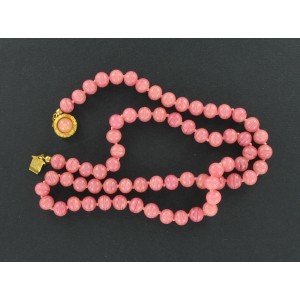 Collier droit rose 