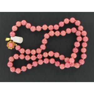 Collier droit rose