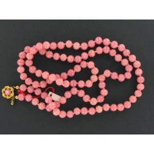 Collier droit rose