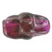 Perle olive volcanique torsadée aiguemarine 34x20 mm