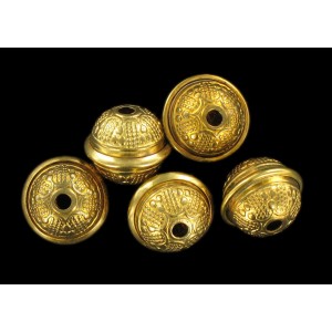 Brass bead 14x12 mm