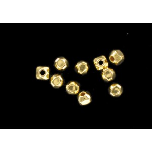 perle dorée 5 mm