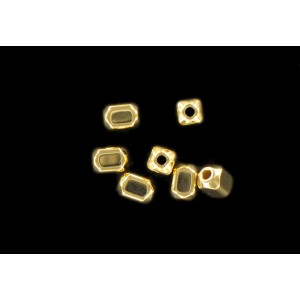 perle dorée 7 mm