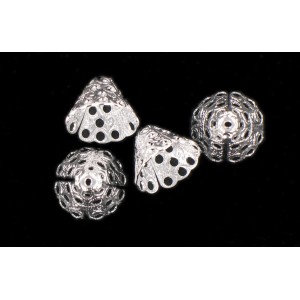 Silvered cap 13x10 mm