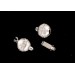cabochon facettes améthyste-noir 30 mm