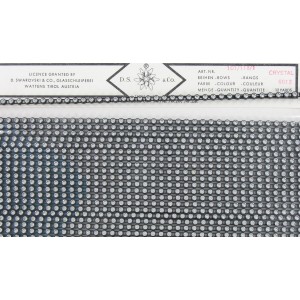 Galon SWAROVSKI pierres rondes cristal