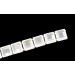 Galon SWAROVSKI pierres carrées cristal