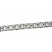 Galon SWAROVSKI pierres rondes et baguettes cristal