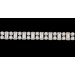 Galon SWAROVSKI pierres rondes et baguettes cristal