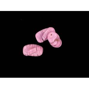 Twisted olive pink 18x10 mm