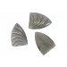 Cabochon obus gris 26x18 mm