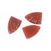 Cabochon obus rouge 26x18 mm