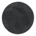 Cabochon rond "rocher" noir mat 35 mm