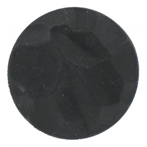 Round "rock" jet mat cabochon 35 mm