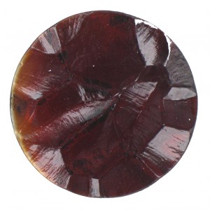 Round "rock" ruby cabochon 35 mm