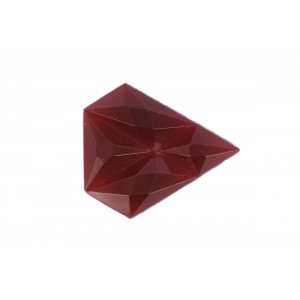 Arrow shaped cabochon, cornelian, 34x29 mm