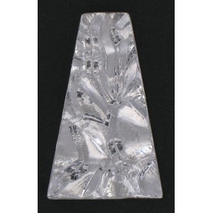 Trapezium "rock" crystal 38x24 mm