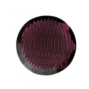 Round striped amethyst cabochon 18mm
