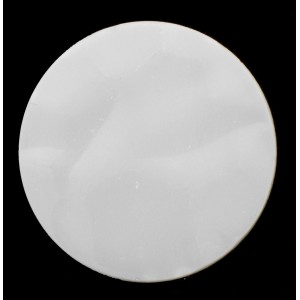 Round "rock" crystal mat cabochon 35 mm