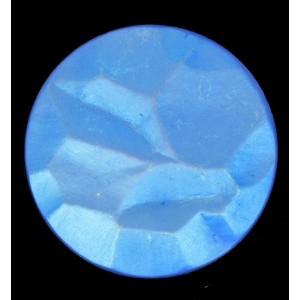 Round "rock" sapphire mat AB cabochon 35 mm