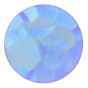 Round "rock" topaz mat AB cabochon 35 mm