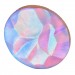 Cabochon rond "rocher" topaze mat AB 35 mm