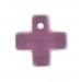 Pendentif croix améthyste 15 mm