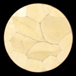 Round "rock" gold mat cabochon 35 mm