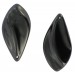 Pear pendant black 40x20 mm