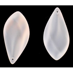 Pear pendant mat crystal 40x20 mm