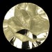 Cabochon rond "rocher" doré 35 mm