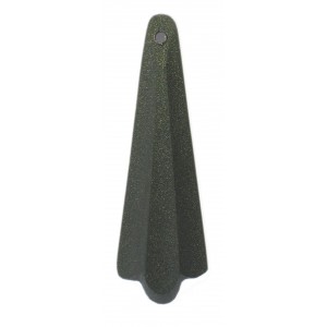 Arrow shaped pendant matt black 32x11mm