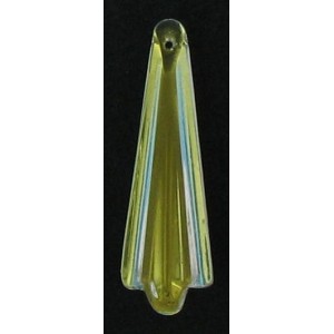 Arrow shaped pendant crystal AB 32x11mm