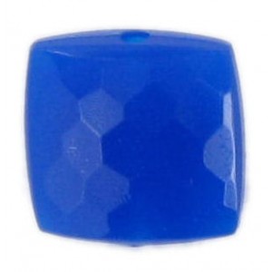  faceted and curved square, lapis 9 mm