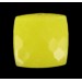 faceted and curved square yellow 9 mm