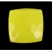 faceted and curved square yellow 9 mm