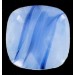 rounded square pointed back blue 22 mm