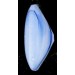 rounded square pointed back blue 22 mm