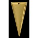 Gilded triangle pendant 40x20 mm