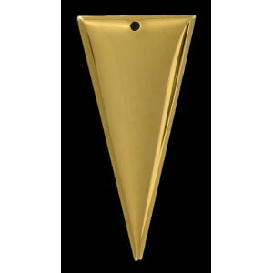 gilded triangle pendant 40x20 mm
