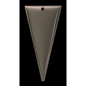nickel plated triangle pendant 40x20 mm
