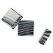 Square cabochon black white 16 mm